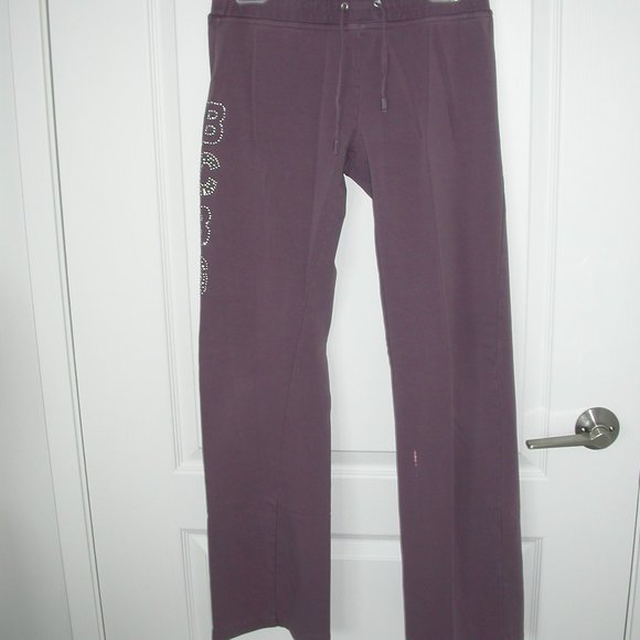 BCBG Sparkly Plum Coloured  Gym Pants - Picture 1 of 5
